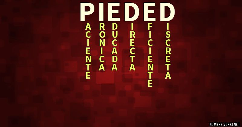 Acróstico pieded