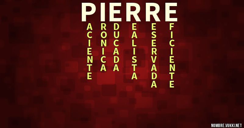 Acróstico pierre
