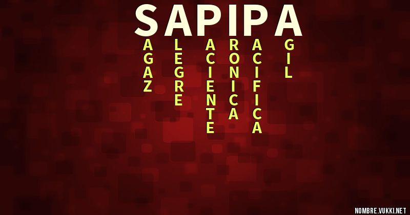 Acróstico sapipa