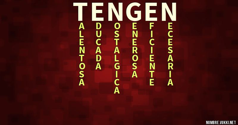 Acróstico tengen