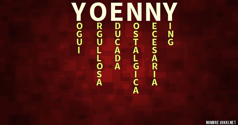 Acróstico yoenny