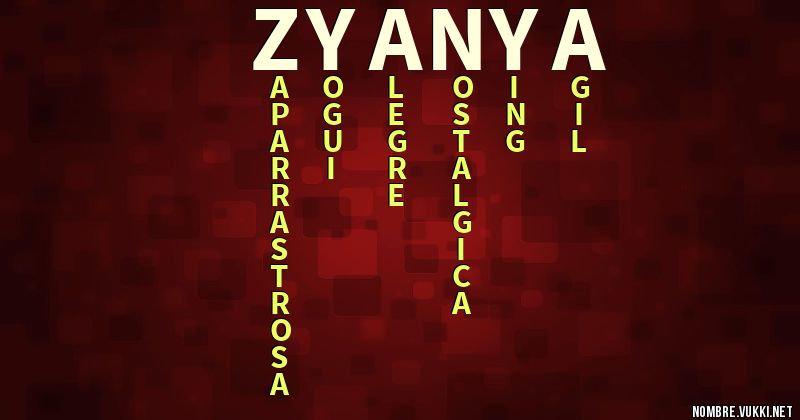 Acróstico zyanya