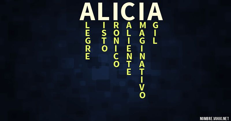 Acróstico alicia