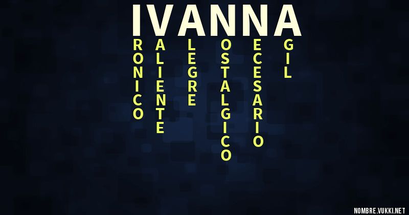 Acróstico ivanna