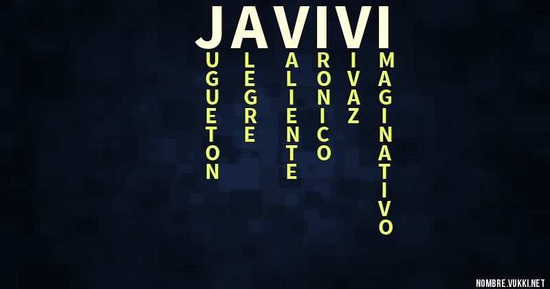 Acróstico javivi