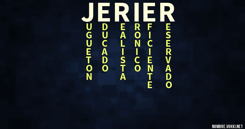 Acróstico jerier