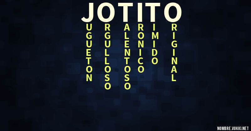 Acróstico jotito