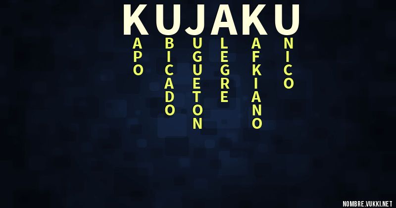 Acróstico kujaku