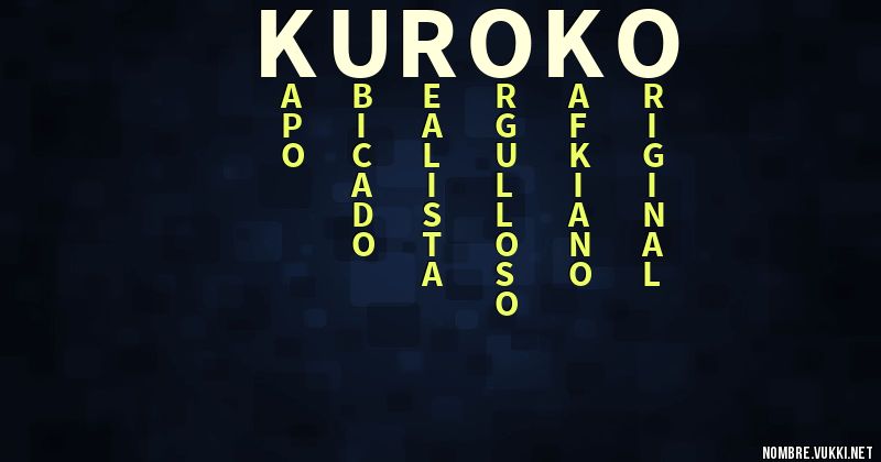 Acróstico kuroko