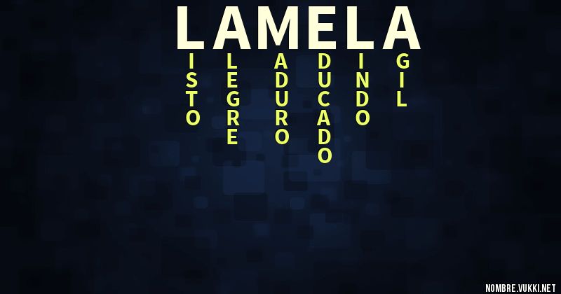Acróstico lamela