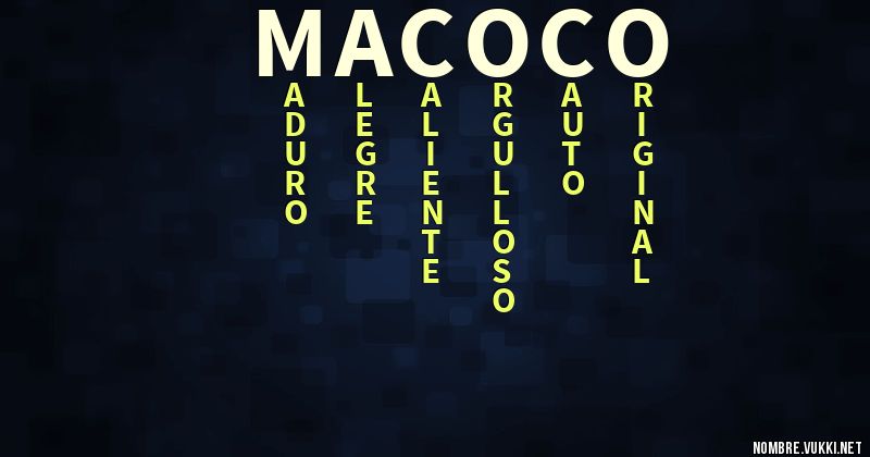 Acróstico macoco