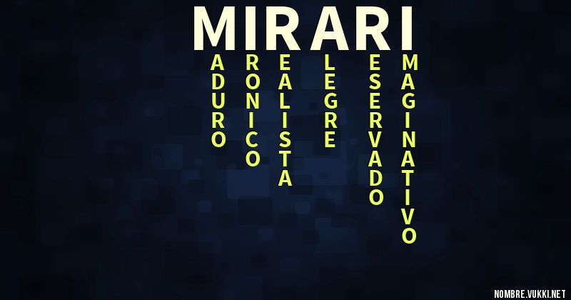 Acróstico mirari