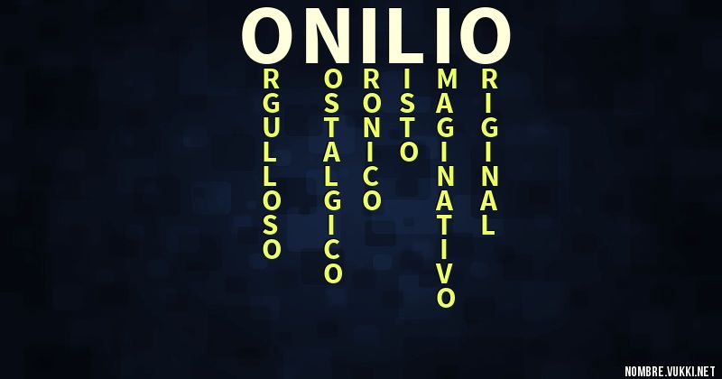 Acróstico onilio