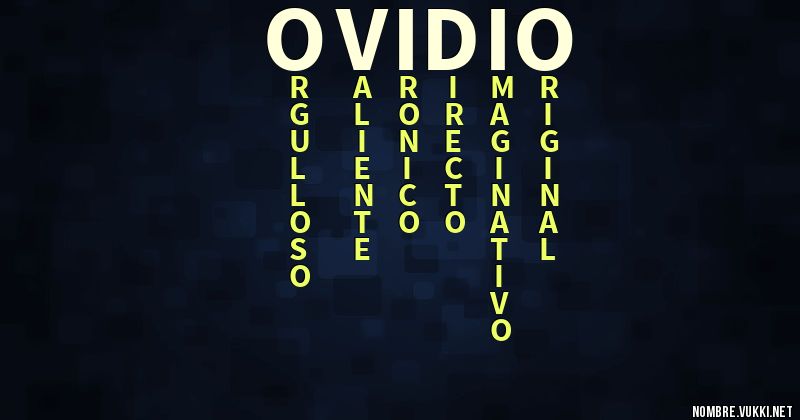 Acróstico ovidio