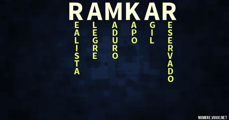 Acróstico ramkar