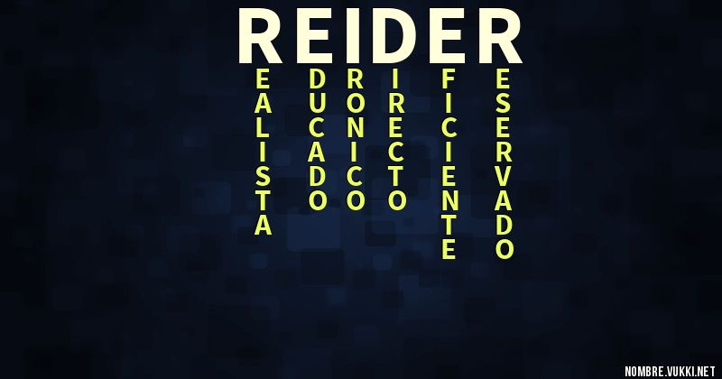 Acróstico reider