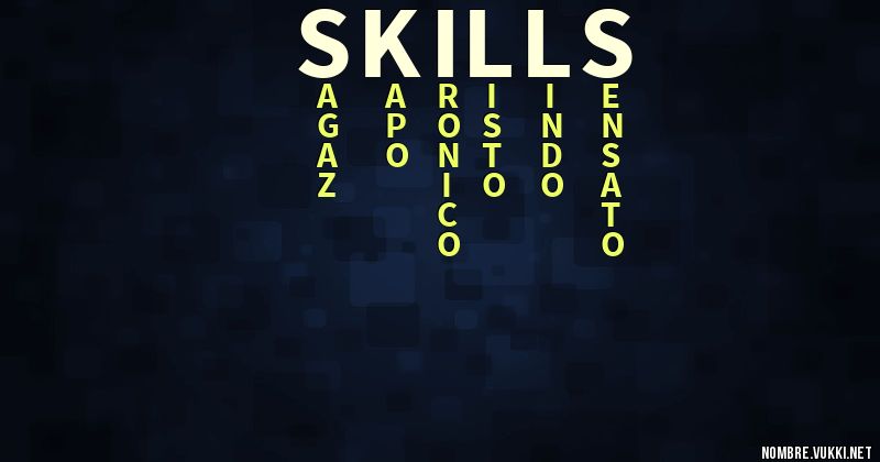 Acróstico skills