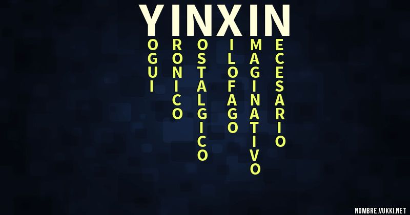 Acróstico yinxin