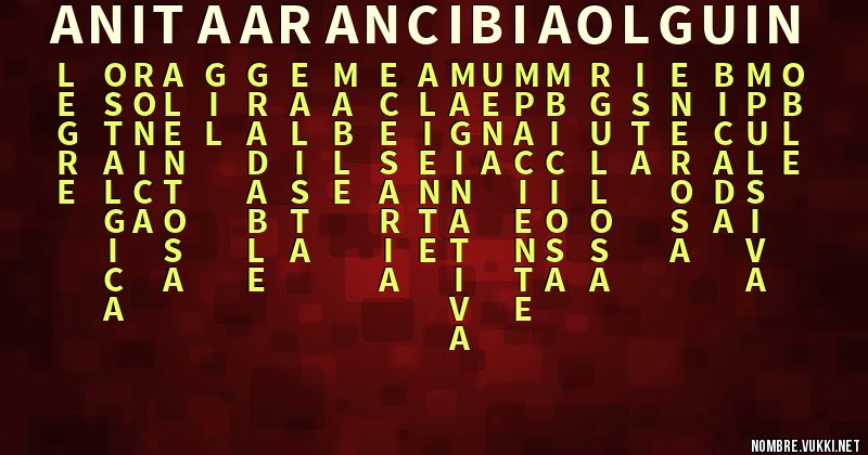 Acróstico anita arancibia olguin