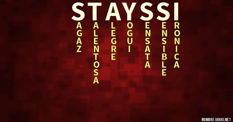 Acróstico stayssi