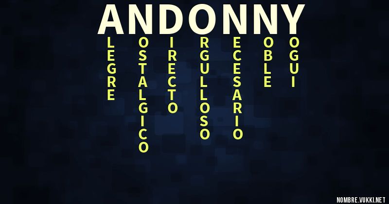 Acróstico andonny