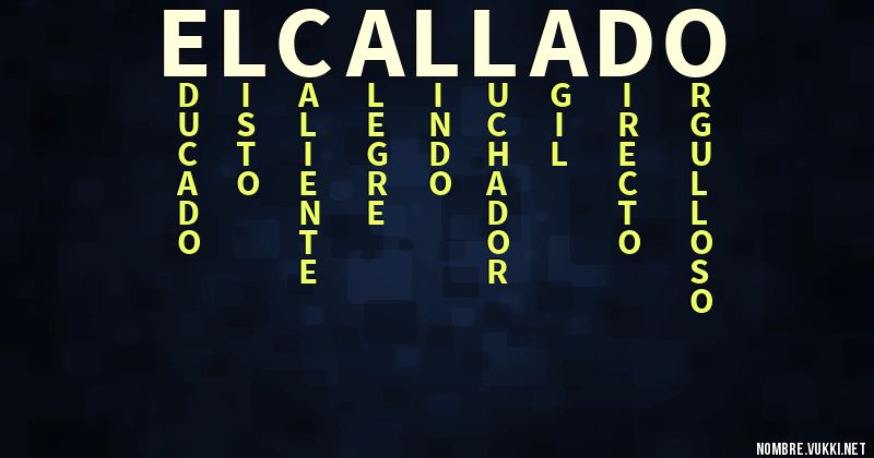 Acróstico el callado