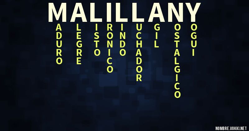 Acróstico malillany