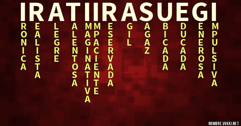 Acróstico irati irasuegi