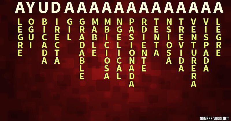 Acróstico ayudaaaaaaaaaaaaa