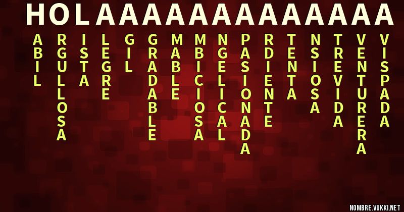 Acróstico holaaaaaaaaaaaaa