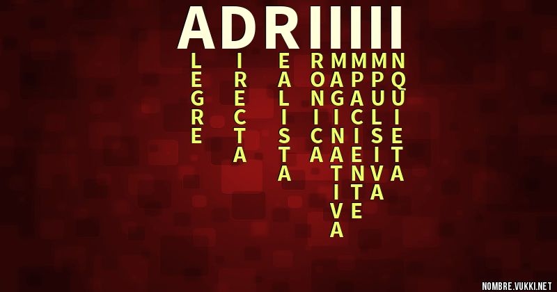 Acróstico adriiiii