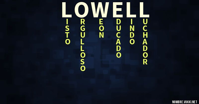 Acróstico lowell
