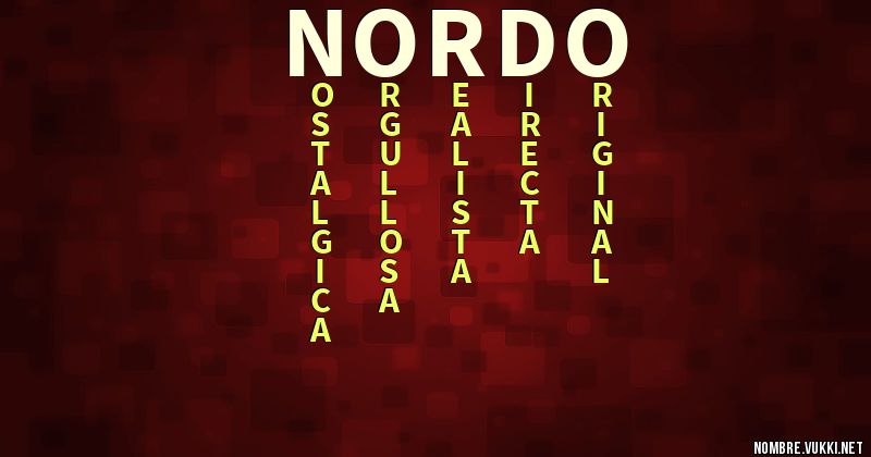 Acróstico Ñordo