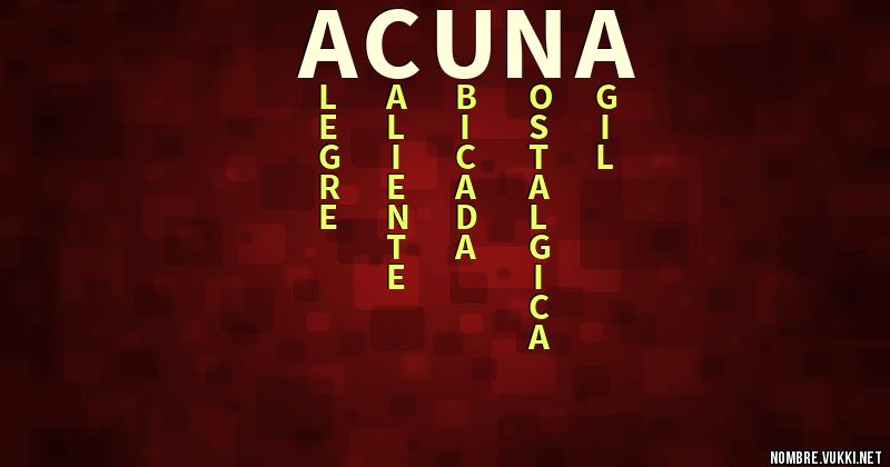 Acróstico acuña