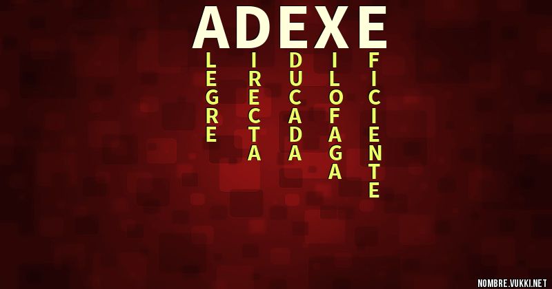 Acróstico adexe