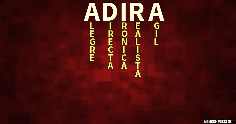 Acróstico adira