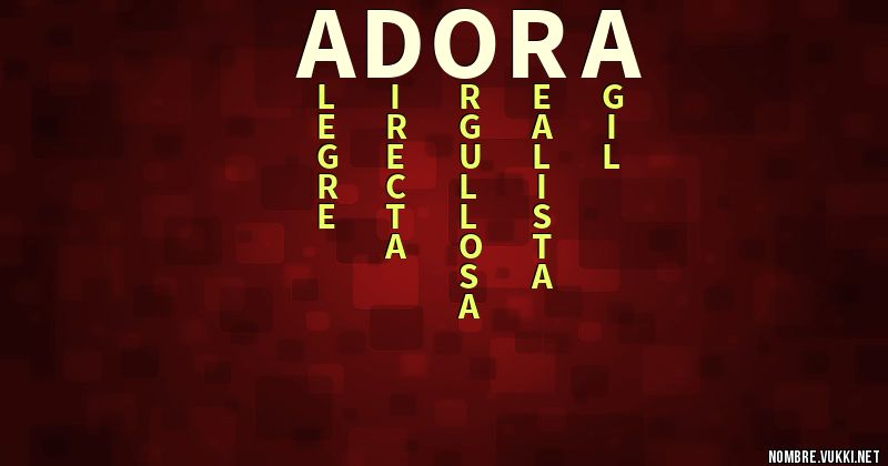 Acróstico adora