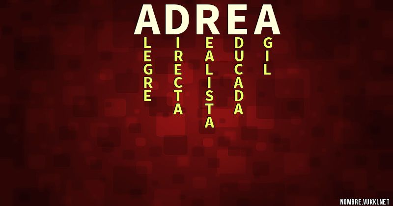 Acróstico adrea