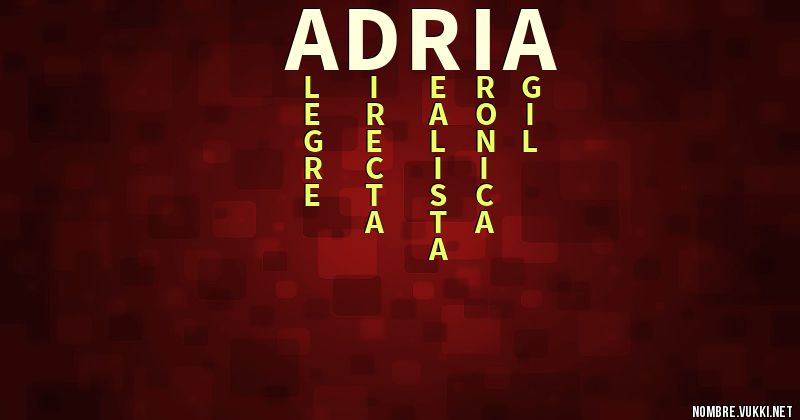 Acróstico adriá