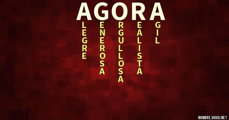 Acróstico agora