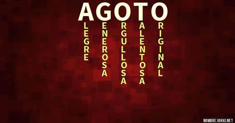 Acróstico agoto