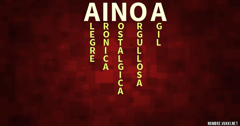 Acróstico ainoa