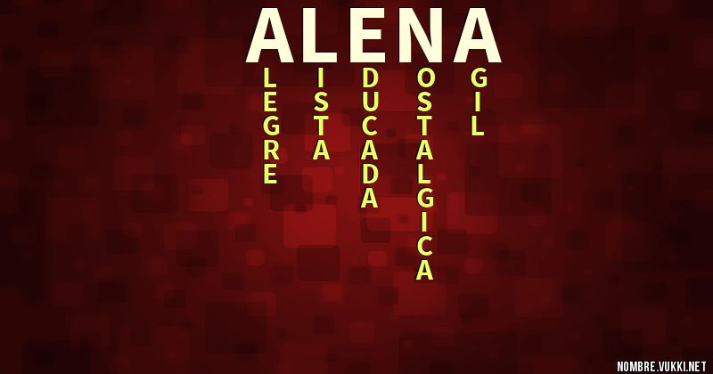 Acróstico alena