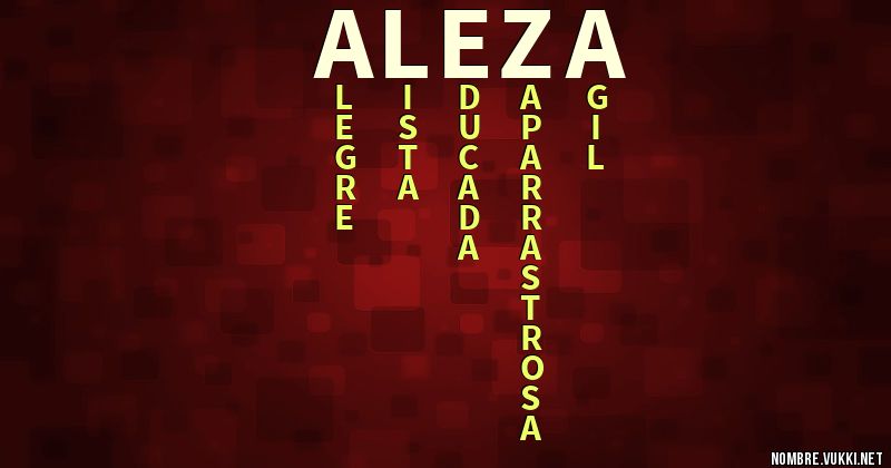 Acróstico aleza