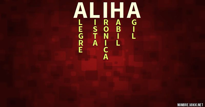 Acróstico aliha