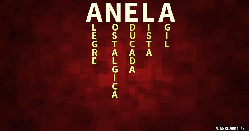 Acróstico anela