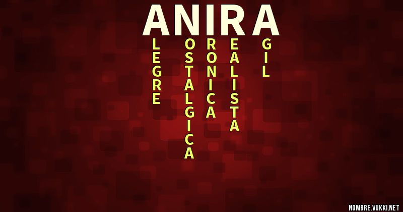 Acróstico anira