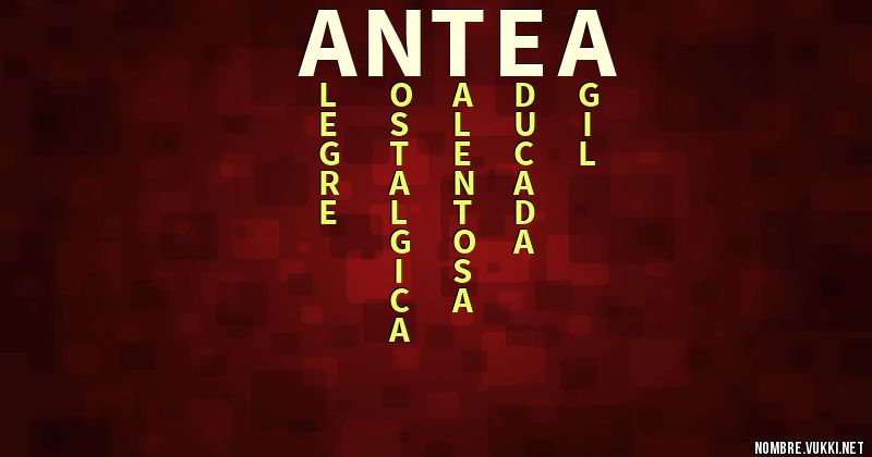 Acróstico antea