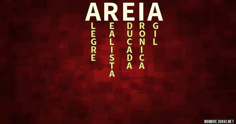 Acróstico areia