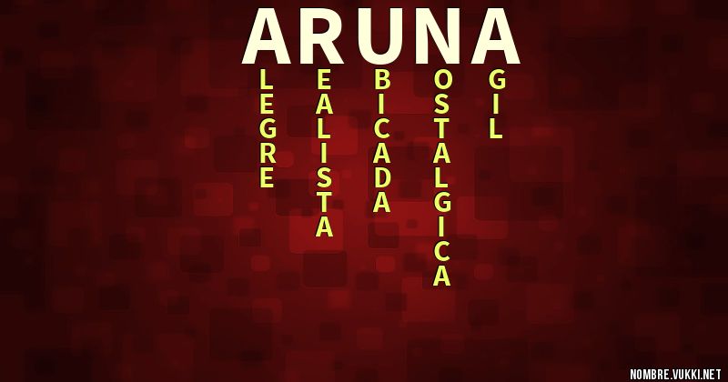 Acróstico aruna